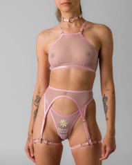 Pink Suspender Belt