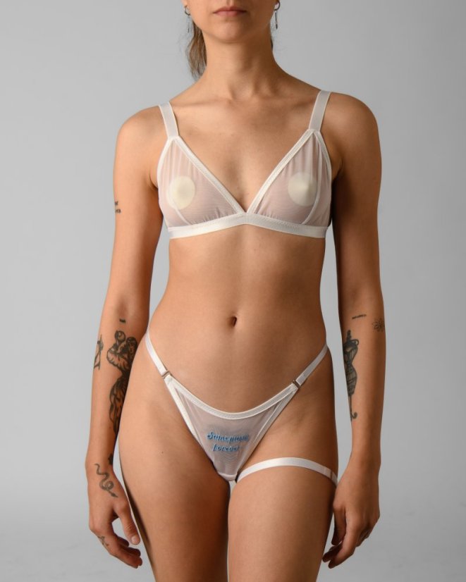 Same Pussy Forever Set (tanga a podvazek) - Velikost: XS/S