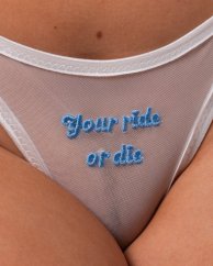 Your Ride or Die Ouvert Thong