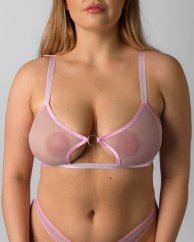 Pink Open Bra