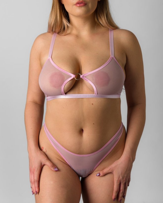 Pink Switch Ouvert Thong - Velikost: S