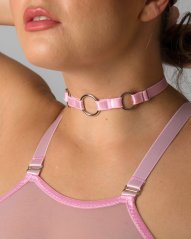 Pink Garter Choker Set