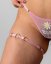 Pink Daisy Set (tanga + choker + garters) - Velikost: Na míru