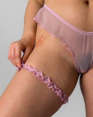 Pink Ruffle Garter